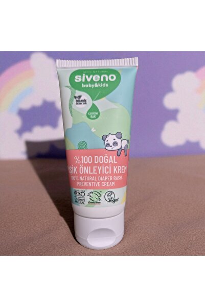 siveno baby %100 Doğal Bebek Pişik Önleyici Çinko Hassas Hipoalerjenik Vegan Bakım Jel Krem 50 ml-1AD