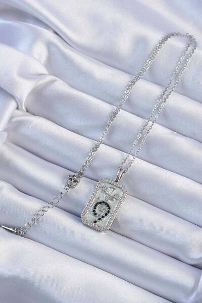 Skygo 316L Steel Chain Silver Color Zircon Stone Minimal Daisy Figured Tarot Necklace - Tj-Bko9224