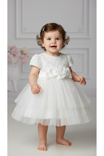 Jolanda Bebek Elbise/ Kız Bebek Özel Gün & Doğum Günü Elbisesi