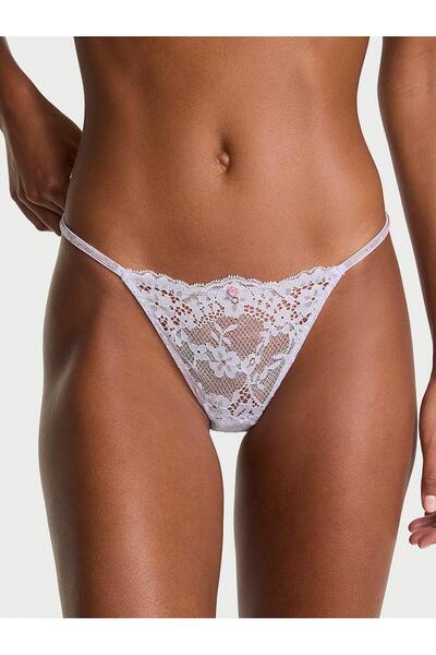 Victoria's Secret Twinkle Askılı Dantelli V-String Külot