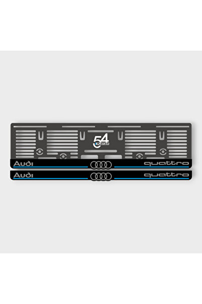 Pi Dekorasyon AUDİ QUATTRO 3D KABARTMALI PLEKSİ ARABA PLAKALIĞI