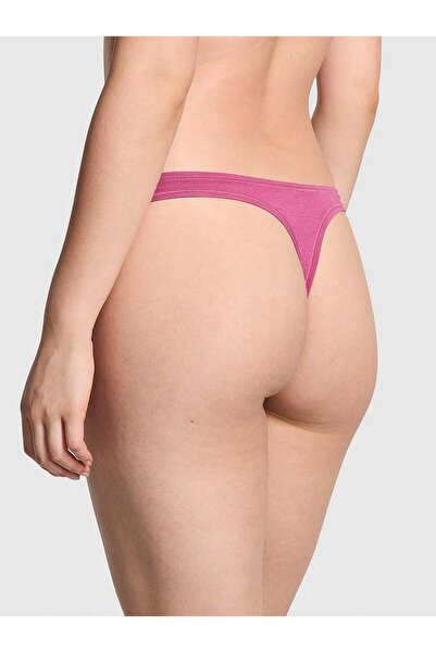 Victoria's Secret Βαμβακερό στρινγκ με βαθύ κόψιμο στα πόδια