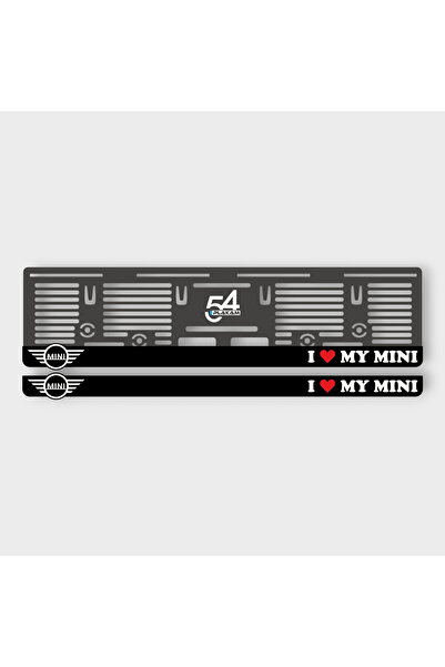 Pi Dekorasyon MINI COOPER I MY MINI 3D KABARTMALI PLEKSİ ARABA PLAKALIĞI