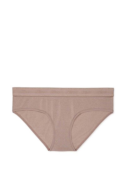 Victoria's Secret Logo Detailed Shiny Cotton Hiphugger Panties