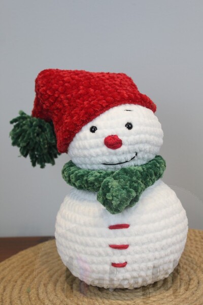 Aleylife Kardan Adam Peluş İp Örgü Oyuncak /Dekoratif Yılbaşı Süsü