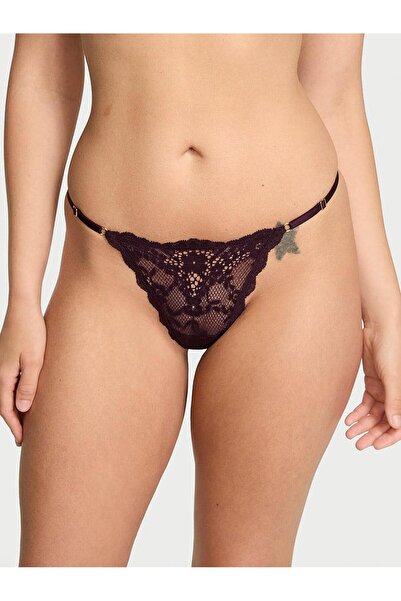 Victoria's Secret Δαντελένιο ρυθμιζόμενο εσώρουχο V-string