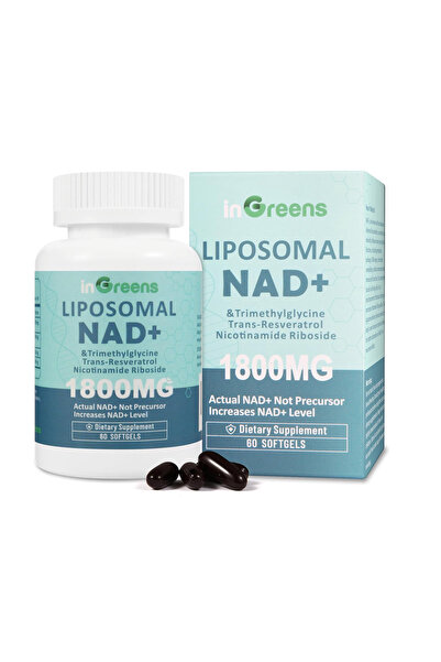 inGreens مكمل غذائي ليبوزومال NAD+ بتركيز 1800 ملغ مع نيكوتيناميد ريبوسيد وتر...