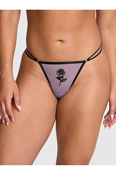 Victoria's Secret Romantic Embroidered V-String Panties