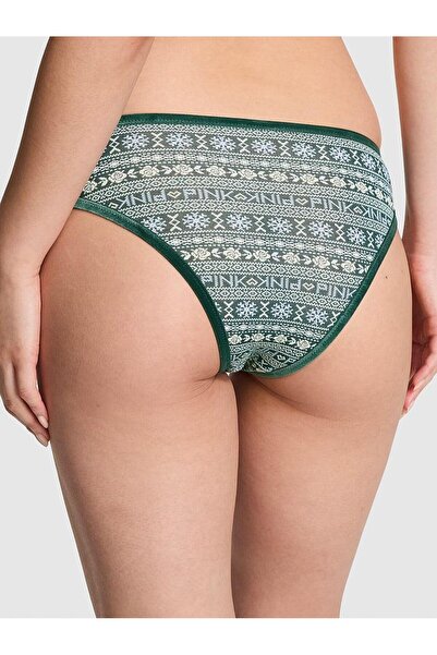 Victoria's Secret Velvet Trimmed Cotton Cheeky Panties