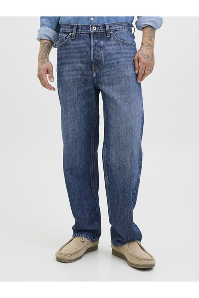 Jack & Jones Men's Blue Jjieddie Jjcooper Am 468 Noos Jean 12261693-Bluedenim