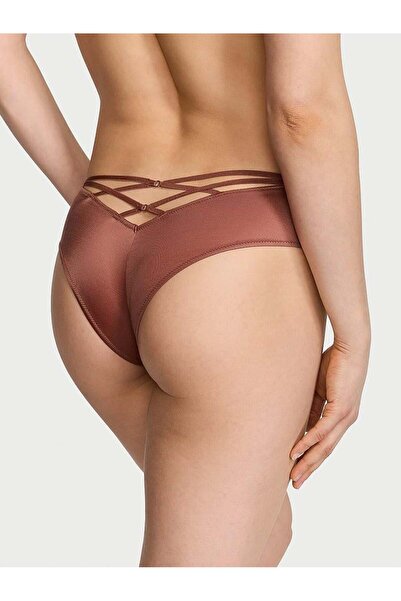 Victoria's Secret Chiloți Deep Leg croială Cheeky cu bretele la spate