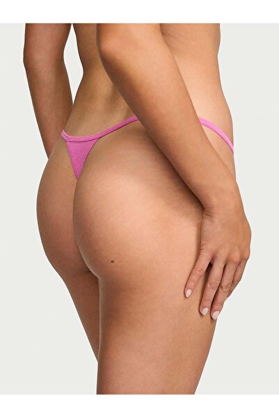 Victoria's Secret Ελαστικό βαμβακερό εσώρουχο V-string