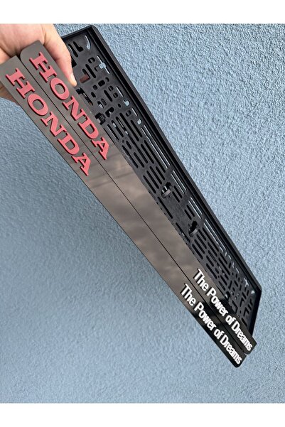 Pi Dekorasyon Honda The Power Of Dreams 3d Kabrtmalı Pleksi Araba Plakalığı 1...
