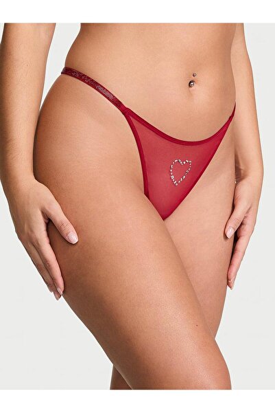 Victoria's Secret Sparkly Strap Tulle Thong