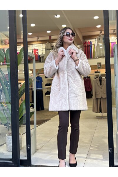 dörtelle Extra Soft Texture Plump Hooked Fur Coat