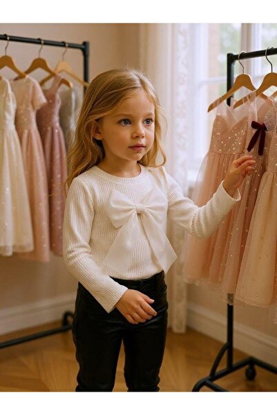 Zekids Girls' Cotton Bow Blouse