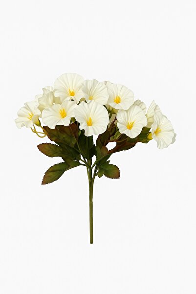 DEFNE DECOR Yapay Çiçek Gelincik Demeti 5 dal 40 cm Beyaz
