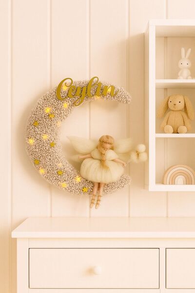 Bonika Ledli Keçe Bebek Kapı Süsü - Hastane Kapı süsü