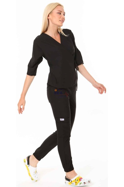 İBA MEDİKAL Costum jogger Medical Class negru pentru femei