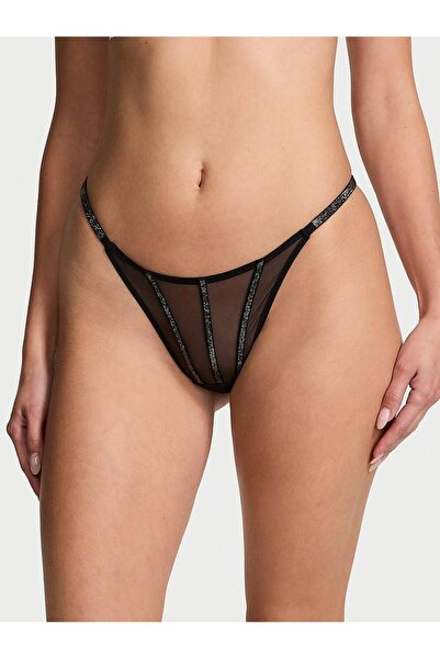 Victoria's Secret Tanga transparentă strălucitoare