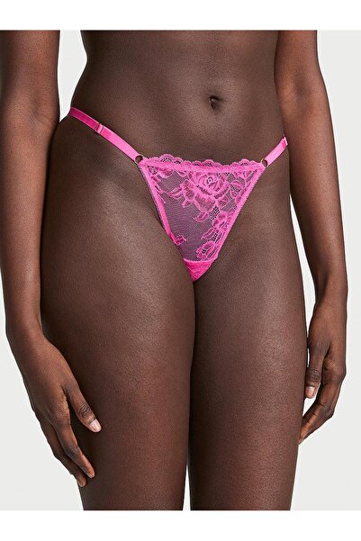 Victoria's Secret Chiloți ajustabili cu dantelă în formă de V