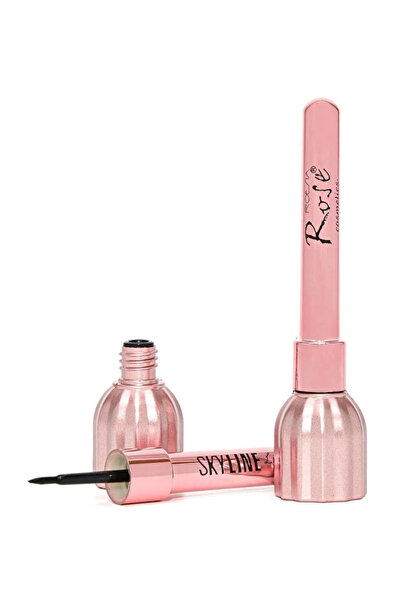 Femmelogy Sky Line Likit Eyeliner Kalıcı Yoğun Siyah İnce Fırça Uçlu Kolay Sü...