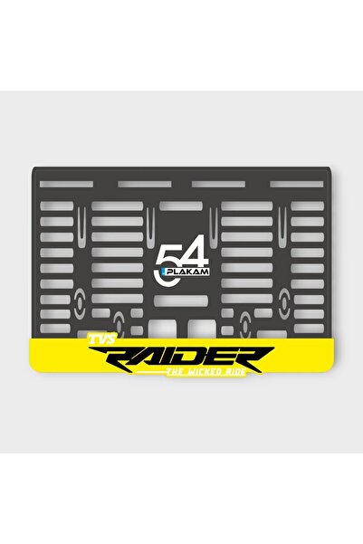 Pi Dekorasyon TVS RAİDER 3D KABARTMALI PLEKSİ MOTOR PLAKALIĞI