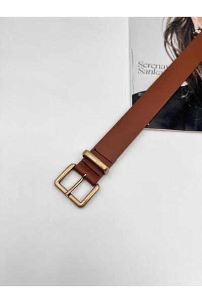 Mynoa Antique Buckle Bridged Women's Belt, Coat Belt, Trouser Belt