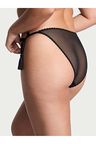 Victoria's Secret Chiloți cheeky din satin cu legături laterale