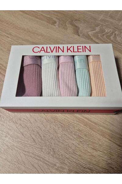 Calvin Klein Set of 5 thongs, Multicolor, XL