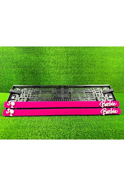 Pi Dekorasyon Vice City Pembe 3d Kabrtmalı Pleksi Araba Plakalığı 1 Takım