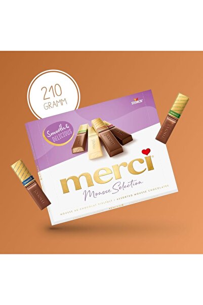 Merci Mousse Selection Smoooth&Delicious Chocolate 210gr