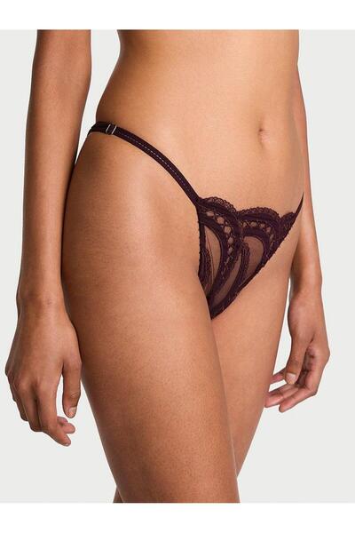 Victoria's Secret İşlemeli Ayarlanabilir Askılı Bikini Külotu