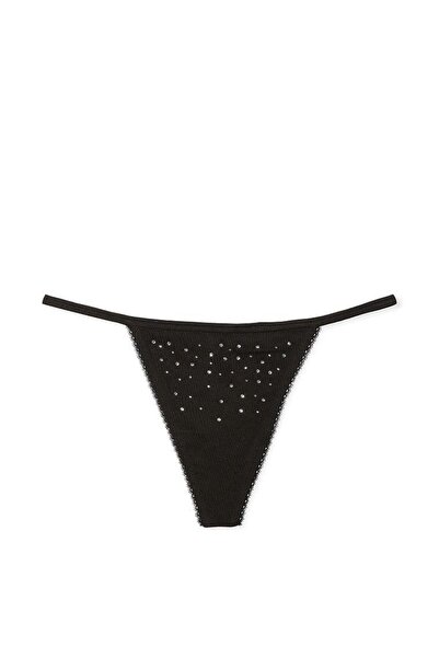 Victoria's Secret Stretchy Cotton Scatter Sparkle Thong