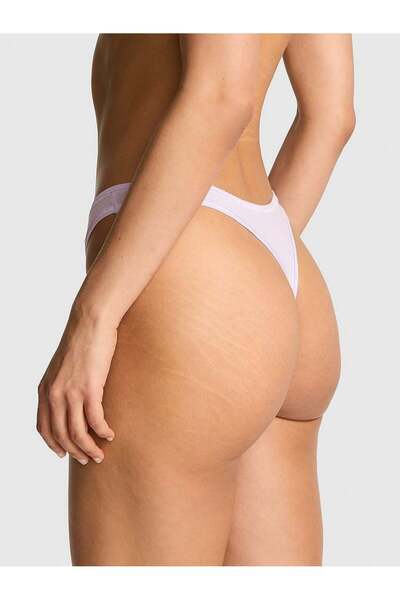 Victoria's Secret Cotton Deep Leg Cut Thong