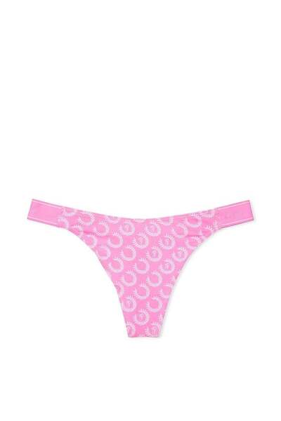 Victoria's Secret Logo Cotton Deep Leg Cut Thong