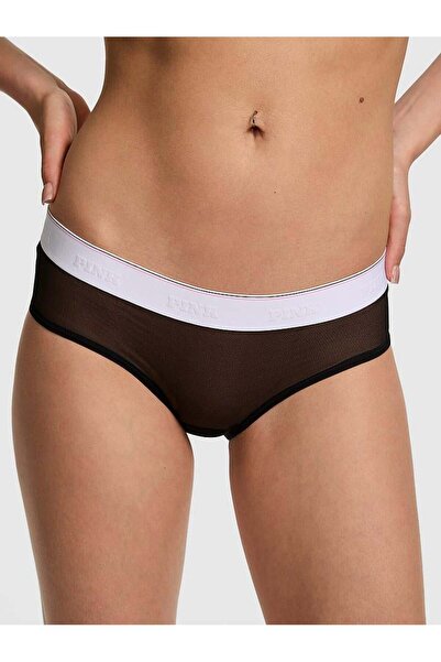 Victoria's Secret Tulle Hiphugger Panties with Logo