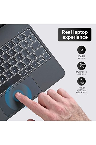 Generic Magic Keyboard for iPad Pro 13-inch (M4) 2024, Magnetic Case with Trackpad, Backlit (Black)