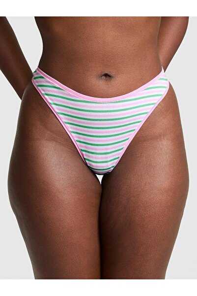 Victoria's Secret Cotton Deep Leg Cut Thong