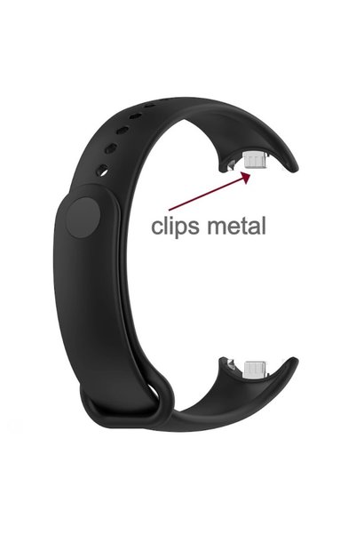 digital-play Curea din silicon pentru Xiaomi Mi Band 8 și Mi Band 9, neagră
