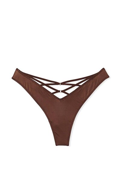 Victoria's Secret Deep Leg Cut Thong with Back Strap