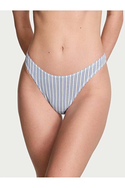 Victoria's Secret Ελαστικό βαμβακερό στρινγκ με βαθύ κόψιμο στα πόδια