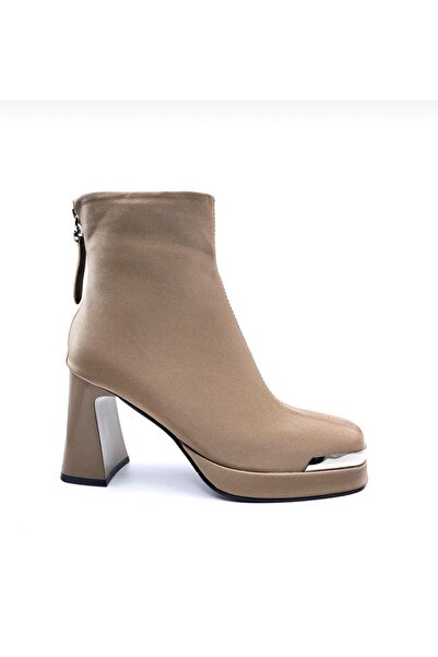 Guja 25K414-2 Women's Imported Premium Platform Heeled Blunt Toe Boots