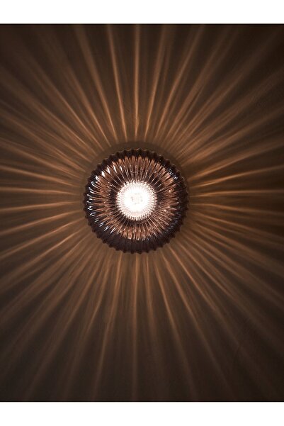 IKEA Wall Lamp, Wired-In Installation, Brass/Grey Clear Glass