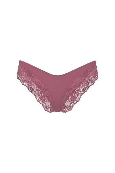 Victoria's Secret Deep Leg Cut Cheeky Panties with Rose Lace