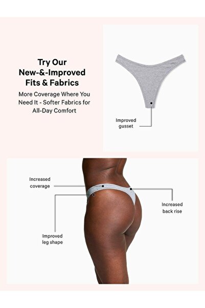 Victoria's Secret Logo Cotton Thong