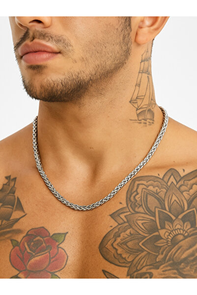 Igen Aksesuar Angelus Model Steel Chain Necklace