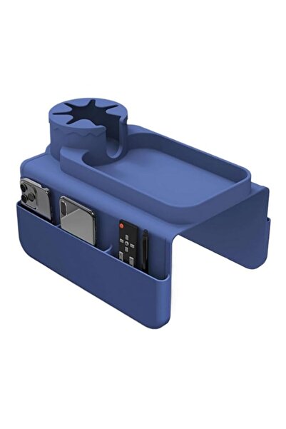 Generic صينية مسند ذراع الأريكة المصنوعة من السيليكون من SKEIDO مع جيوب جانبية مضادة للانزلاق وحامل أكواب ومقعد أريكة بذراعين