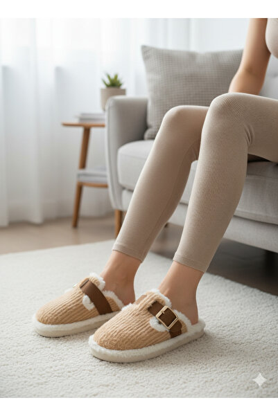 LAMEDORE Γυναικείες παντόφλες με αγκράφα – Μαλακές, κομψές και αντιολισθητικές χειμερινές παντόφλες