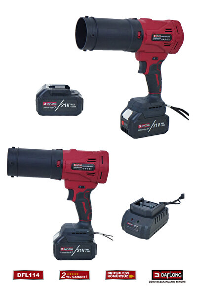 DAFLONG 21V KÖMÜRSÜZ HAVA ÜFLEME 32.000 RPM BAHÇE VE ARAÇ KURUTMA MANGAL HARL...